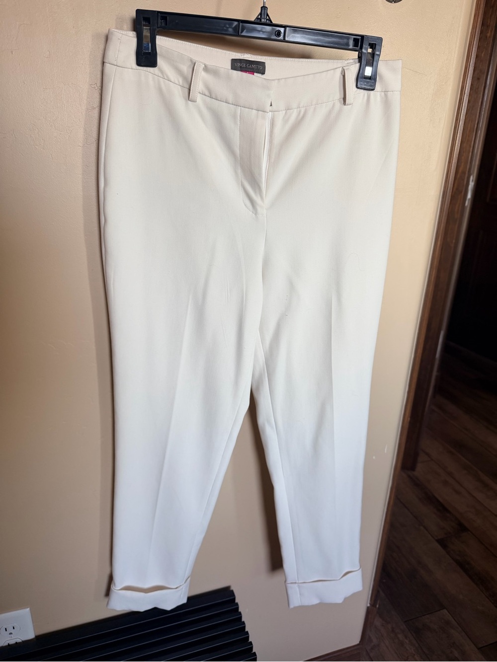 Vince Camuto Cream Cropped Dress Pants